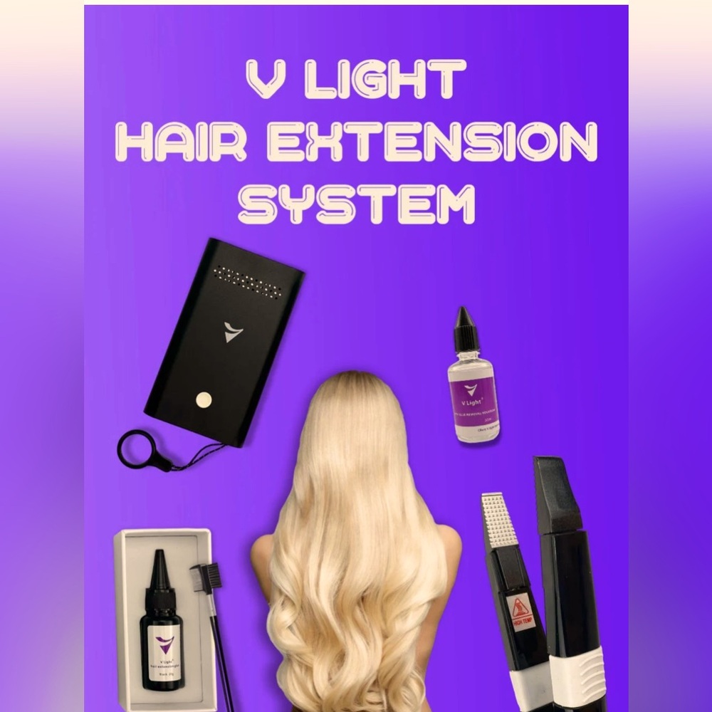 NEW/NEVER USED Hair Extension System - V-light